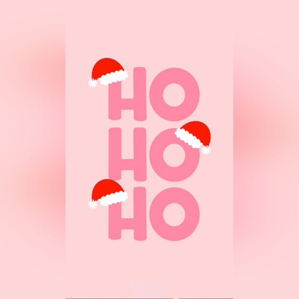 Hand drawn ho ho ho sign
